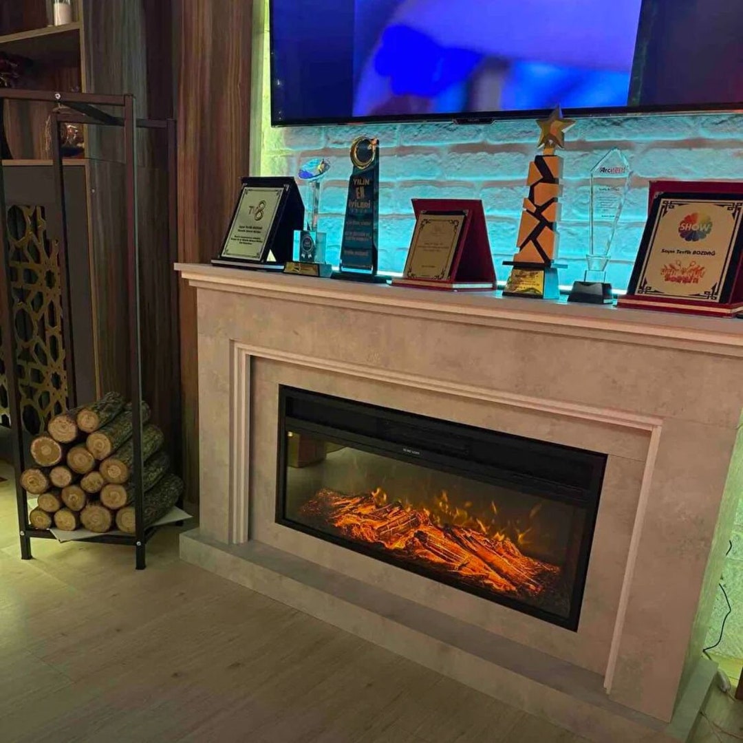 Firewood Rack, Firewood Holder, Metal Log Holder Stand for Indoor