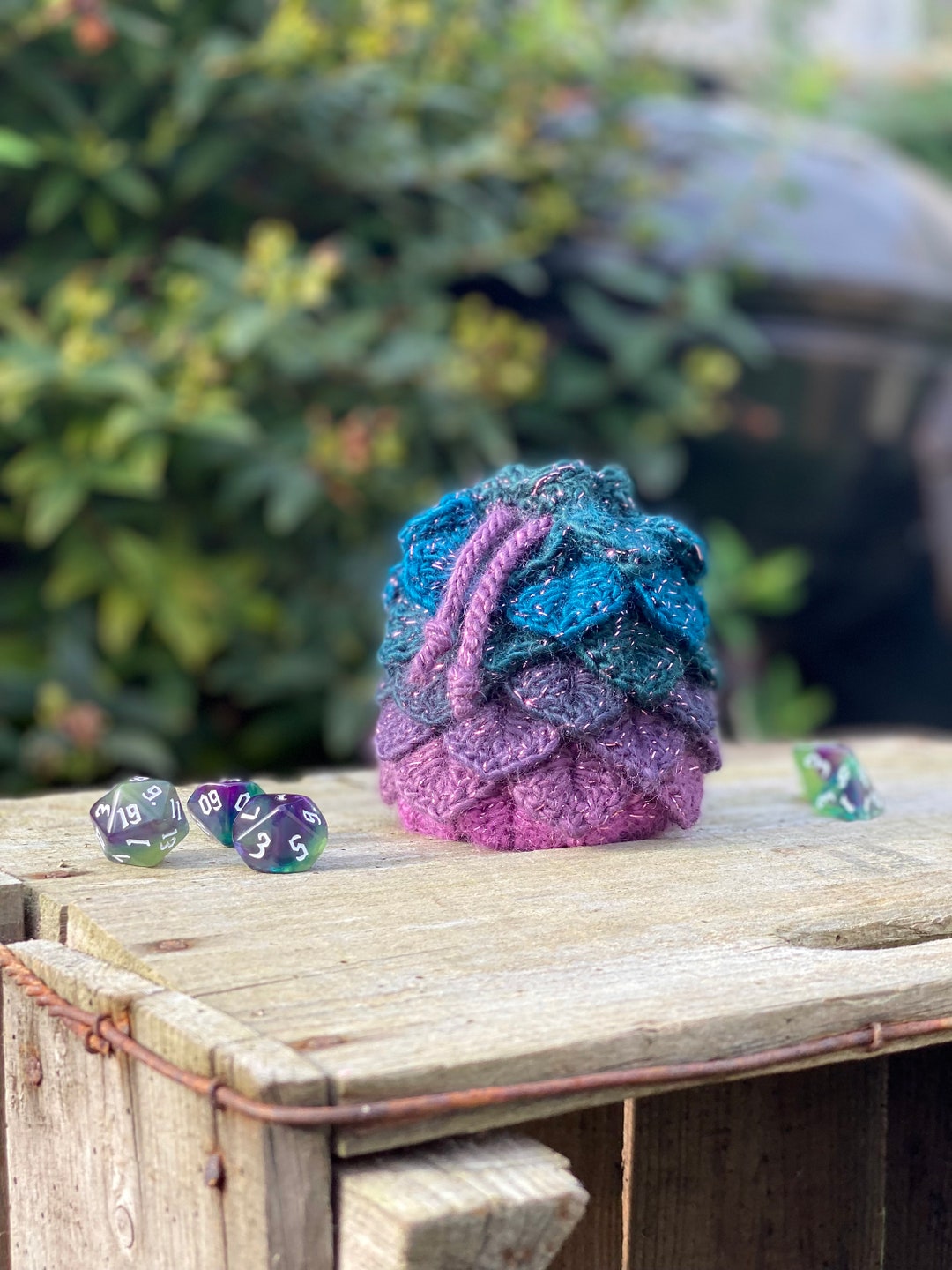 Dragon Egg Dice Bag Crochet Dungeons and Dragons Etsy