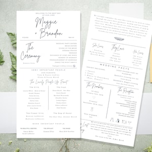 Wedding Program Template