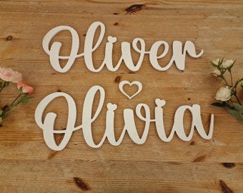 Personalised Wooden Names and Words | Bespoke Item Nursery Kid's |  Custom Family Wooden Name Sign | Personalised Home Decor for Living Room