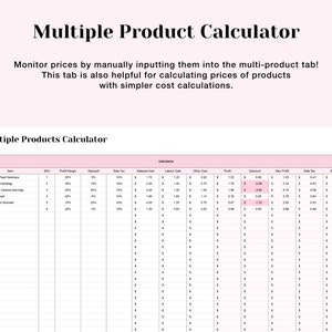 A screenshot highlighting the Pricing Mastery Tool. This digital product simplifies your pricing process and helps you boost your business revenue by providing a comprehensive and user-friendly tool for pricing analysis and optimization.