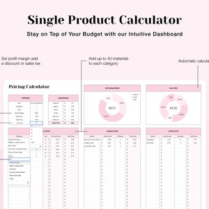 An image highlighting the Pricing Worksheet. This digital product allows you to analyze market trends and set competitive prices for your products by providing a structured worksheet for pricing analysis.