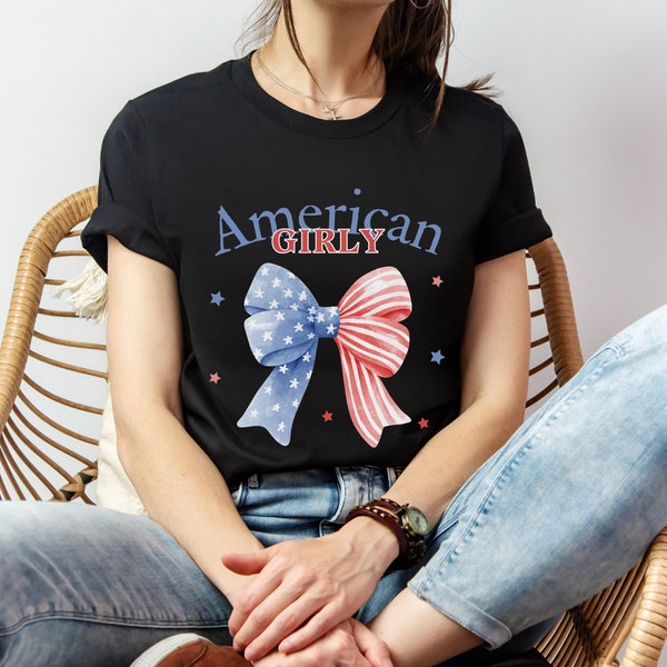 Flirty American Girly Shirt | Kokette Ästhetik | Soft Girl Era T-Shirt Girlie | Amerika-Band-Shirt | Social Club T-Shirt