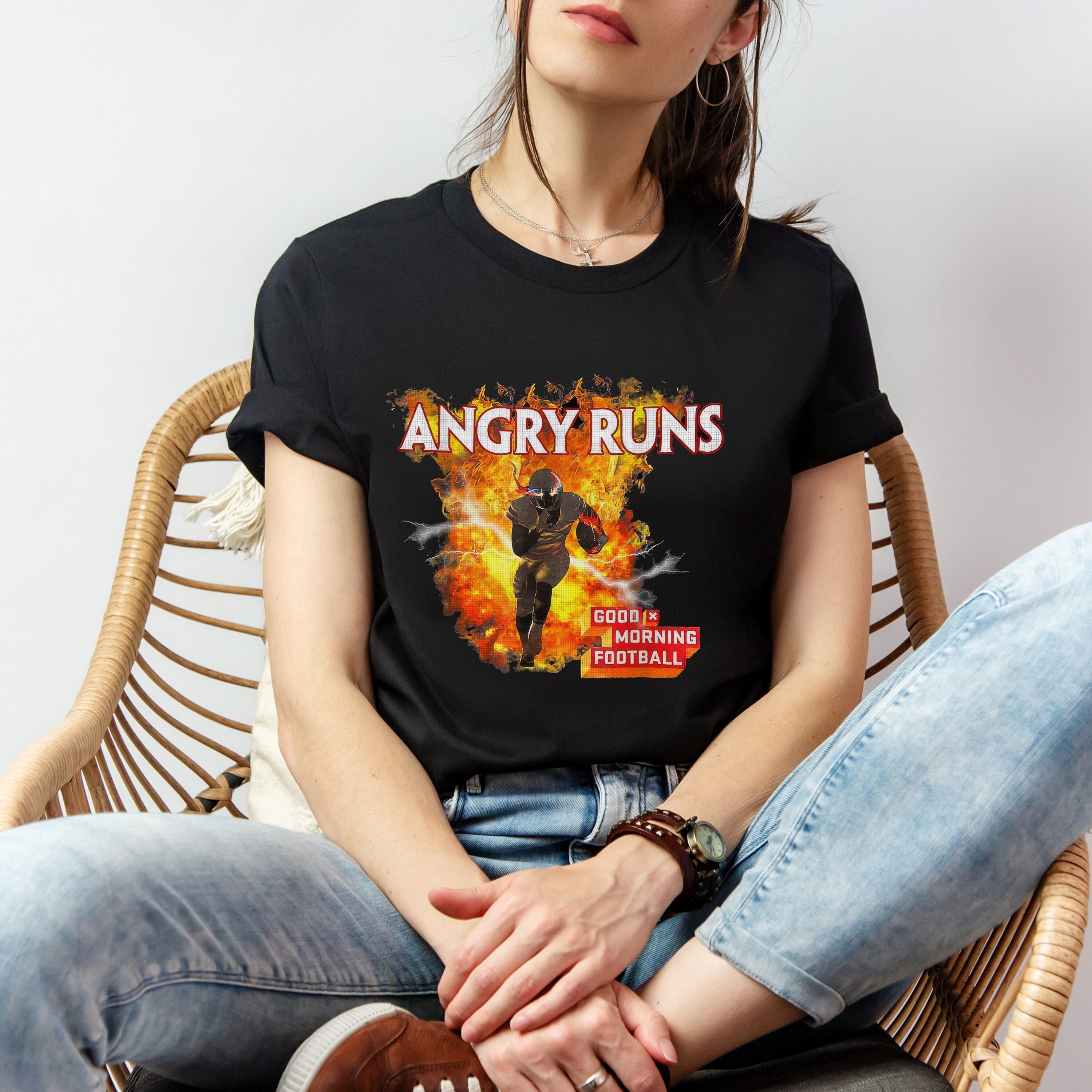 Angry Run Shirt | Angry Runs Tee | Kyle Brandt Shirt | Good Morning Football TShirt