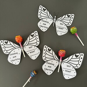 Einladungskarten Kindergeburtstag Schmetterling I digitaler Download I digitale Vorlage I PDF I DIY I originelles Design I