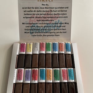 Farewell gift for a colleague when changing jobs I 20 Merci banderoles for download I DIY gift I DIGITAL I original gift I