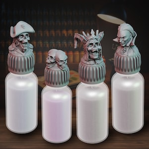 Bottlecaps | Undead Set | Replacement Toppers | Vallejo | Army Painter | Dropper Bottle | Miniature Painting | Color Coding | Pack