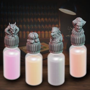 Bottlecaps | Halloween Themed Set | Replacement Toppers | Vallejo | Army Painter | Dropper Bottle | Miniature Painting | Color Coding | Pack