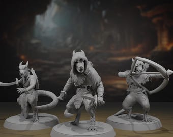 Zestaw miniatur Kobold Rogues / Chaotyczne spotkanie do DnD i innych gier RPG