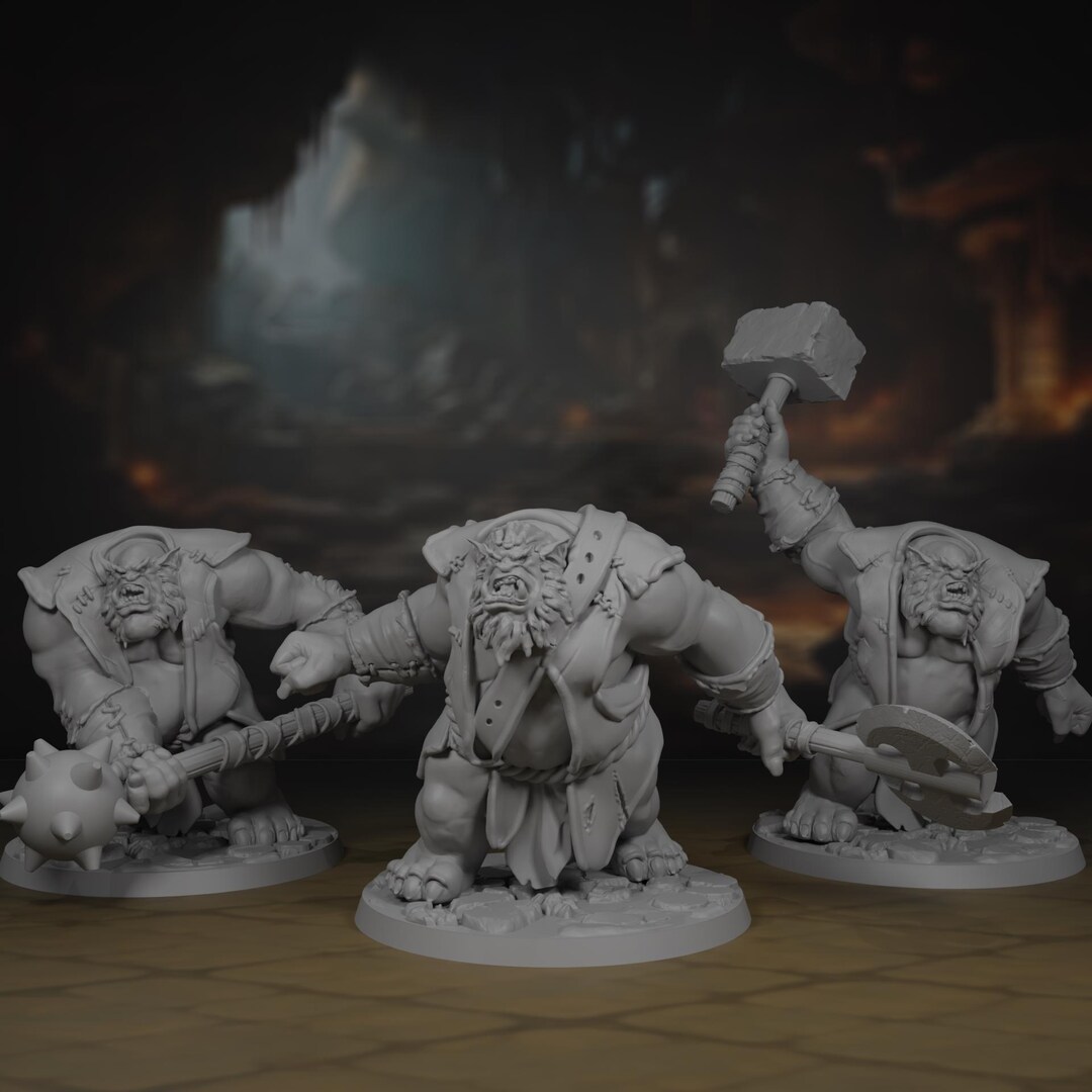 Bugbear Miniature Pack: Goblinoid Encounter for Dnd, Pathfinder and ...