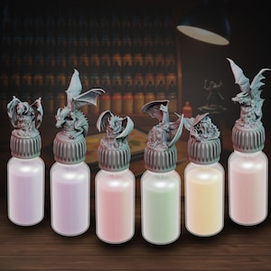 Bottlecaps | Dragon Set | Replacement Toppers | Vallejo | Army Painter | Dropper Bottle | Miniature Painting | Color Coding | Bundle | Pack