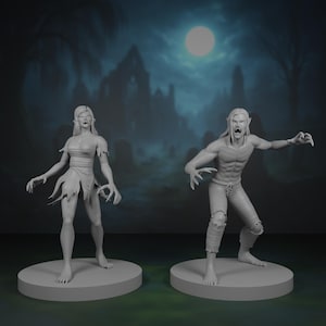 Vampire Spawn Miniatures | Undead Monster | Set | Bundle | DnD |  Tabletop | RPG | 3D Printed
