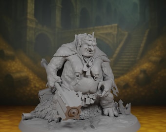 Goblin King Miniature: Treasure Hoard Encounter do DnD i innych gier RPG