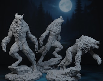 Pakiet miniatur wilkołaka - Lykantropy do DnD i innych gier RPG