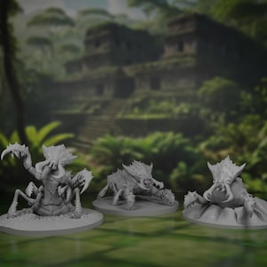 Ankheg Miniatures | Large Insect | Pack | Set | Bundle | DnD | Pathfinder | TTRPG | 3D Printed | Resin