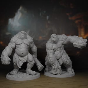Trolls Miniature Pack | Cave Troll | Stone Stroll | Miniature Pack | Set | Bundle | DnD | Pathfinder | TTRPG | 3D Printed | Resin