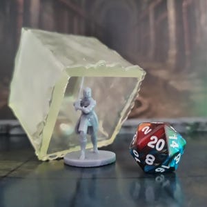 Gelatinous Cube Miniature: Fälla för DnD, Pathfinder och andra rollspel