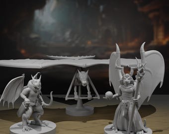 Pakiet miniatur skrzydlatych koboldów / Spotkanie latających koboldów do DnD i innych gier RPG