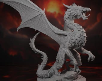 Miniatura Red Dragon 1-3: dostępna w trzech różnych wersjach do DnD i innych gier RPG