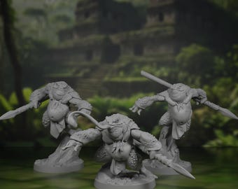 Pakiet Toadmen: Wojownicy Bullywug do DnD i innych gier RPG