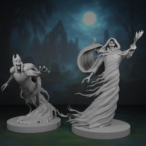 Wraith Miniatures | Grim Reaper | Wight | Ghost | Undead Souls | Spirits | Shadow | Miniatures | Set | Bundle | DnD | TTRPG | 3D Printed