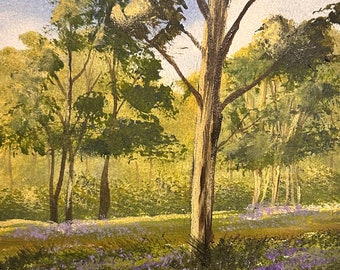 Bluebell Forest in Acrylic