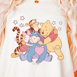 Spring Honey Bear Sublimation Design, Cute Bear and Friends Sublimation Design, Cartoon Sublimation png T shirt