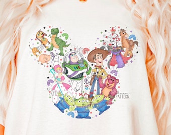 Story Friends Sublimation, Light Cartoon T shirt Sublimation Design PNG