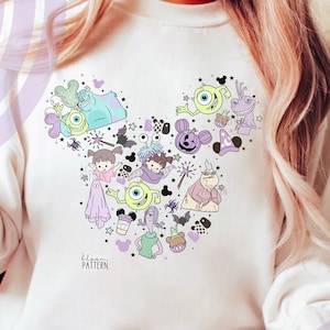 Halloween Monster sublimatie ontwerp, Halloween magische cartoon PNG T-shirt ontwerp, Monsters controleren PNG