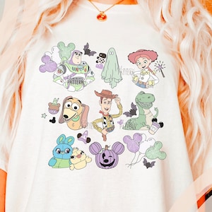 Halloween Story Friends Sublimation, Spooky Halloween Light Cartoon T shirt Sublimation Design PNG