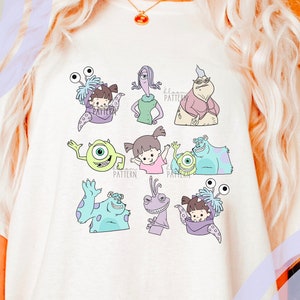 Monster sublimatie ontwerp, cartoon PNG T-shirt ontwerp, monsters controleren PNG