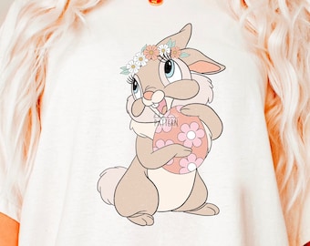 Cute Bunny Sublimation Design, Easter Spring Bunny T shirt Design For Sublimation