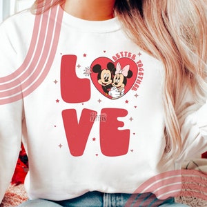 Magical Valentines Day Sublimation Designs, Mouse Magical Valentines Day Tshirt png, Love Sublimation png