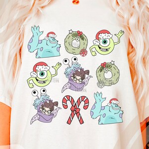Kerst Monster Sublimatie Ontwerp, Magische Kerst Cartoon PNG T-shirt Ontwerp, Monsters Check PNG