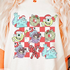 Kerst Monster Sublimatie Ontwerp, Magische Kerst Cartoon PNG T-shirt Ontwerp, Monsters Check PNG