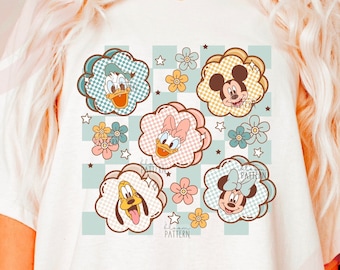 Spring Magical Design, Spring Flower T shirt PNG, Flower Mouse Spring T shirt Design