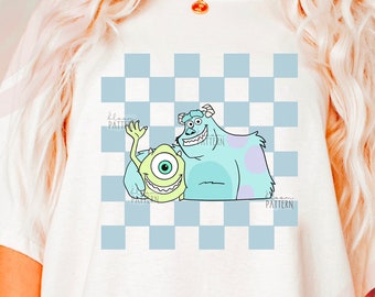 Monster Sublimation Design, Cartoon PNG T shirt Design, Monsters Check PNG