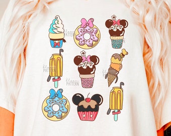 Diseño mágico de helado, Diseño de sublimación de helado de verano PNG, Sublimación de helado de ratón mágico, Diseño digital
