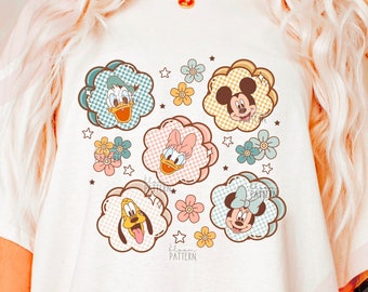 Spring Magical Design, Spring Flower T shirt PNG, Flower Mouse Spring T shirt Design