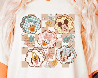 Spring Magical Design, Spring Flower T shirt PNG, Flower Mouse Spring T shirt Design
