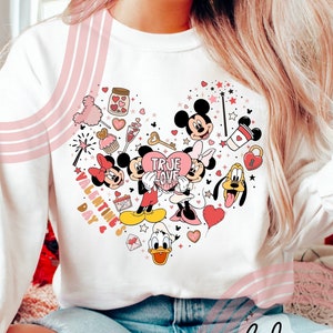 Magical Valentines Day Sublimation Designs, Mouse Magical Valentines Day Tshirt png, Love Sublimation png