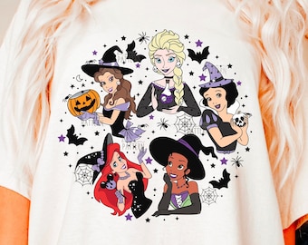 Halloween Sublimationsdesign, Prinzessin Magisches Halloween PNG, Prinzessin Halloween Design, Magisches Halloween T-Shirt Design
