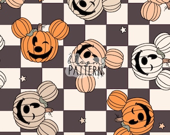 Halloween Magical Seamless, Mouse Halloween Seamless Design