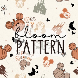 Halloween Magical Seamless, Mouse Halloween Seamless Design