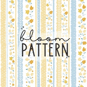 Spring Summer Boho Floral Print Seamless Pattern Repeating File for Fabric Printing Sublimation Commercial Use