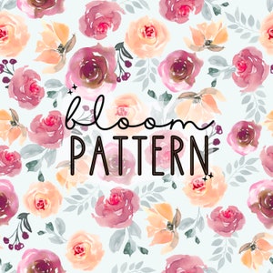Spring Summer Boho Floral Print Seamless Pattern Repeating File for Fabric Printing Sublimation Commercial Use