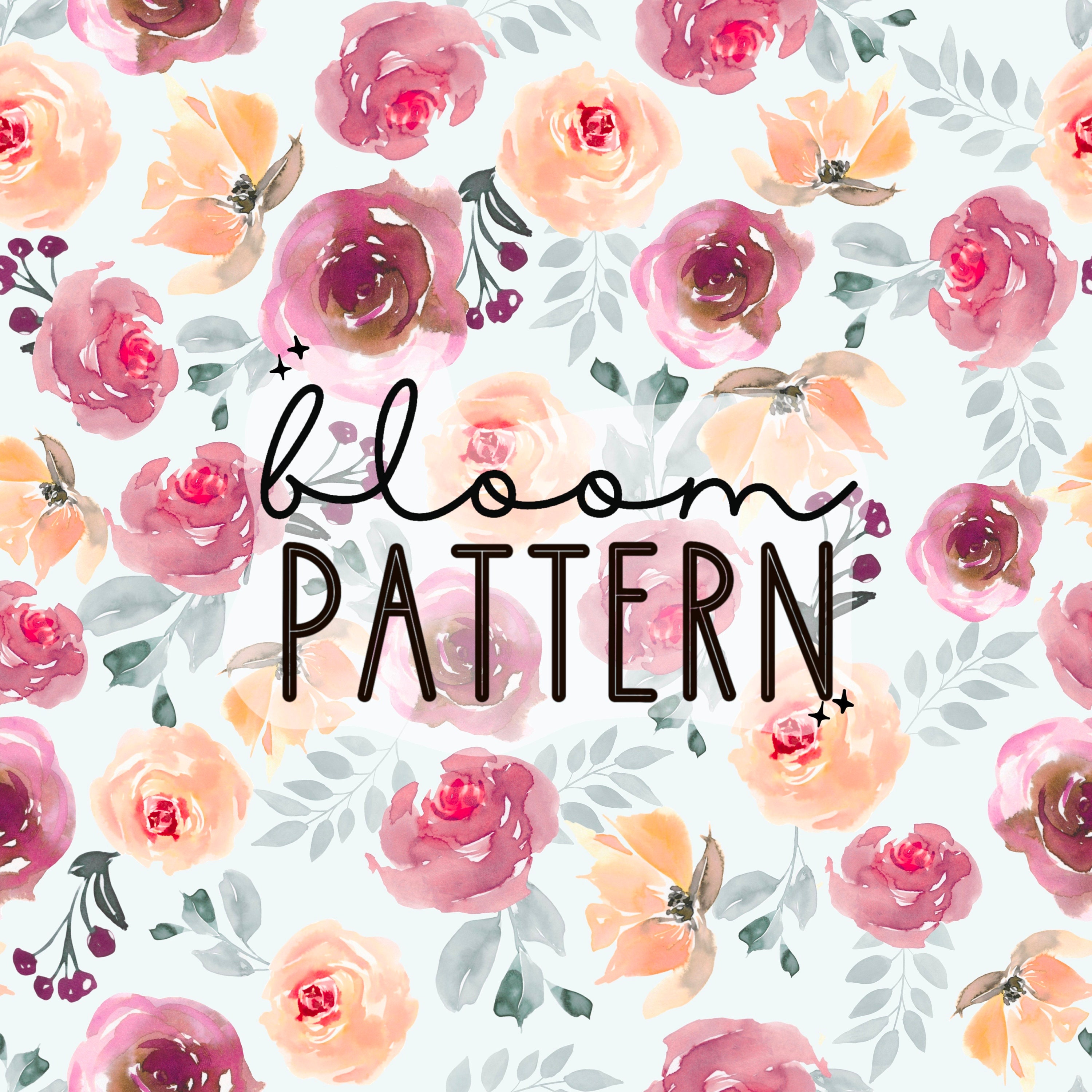 Spring Summer Boho Floral Print Seamless Pattern Repeating File for ...