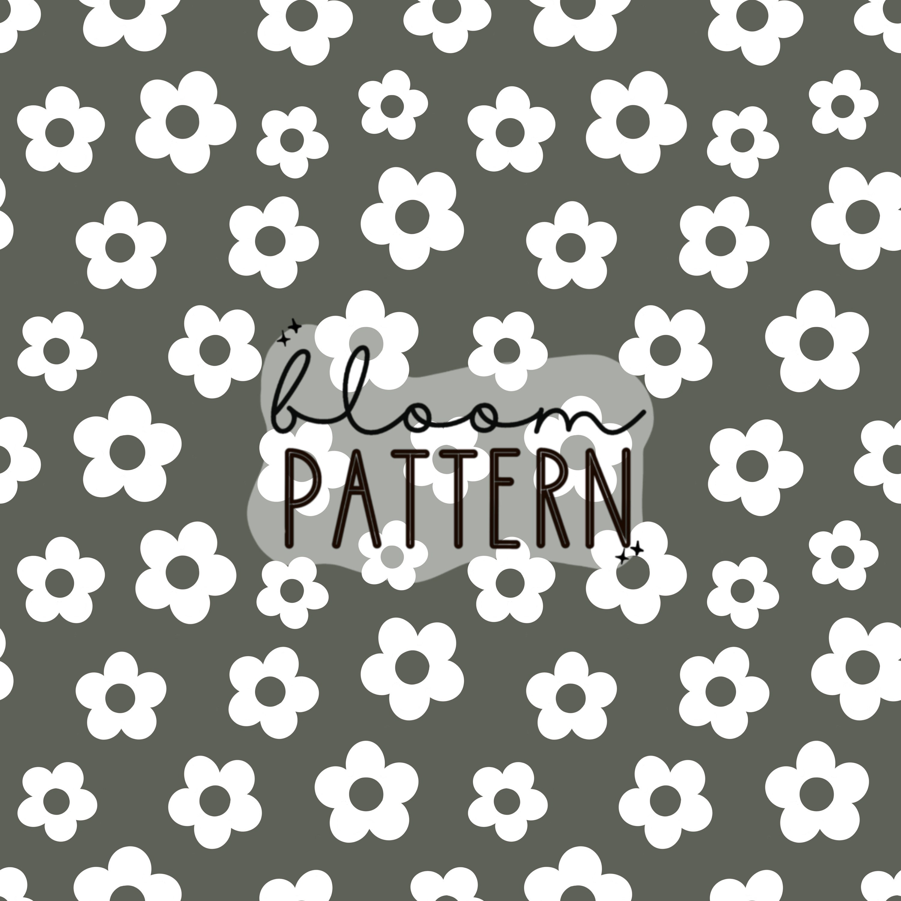 Neutral Green Spring Summer Boho Floral Print Seamless Pattern ...