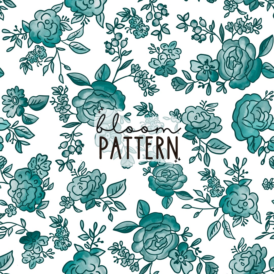 Flower Boho Floral Print Seamless Pattern Repeating File for Fabric ...
