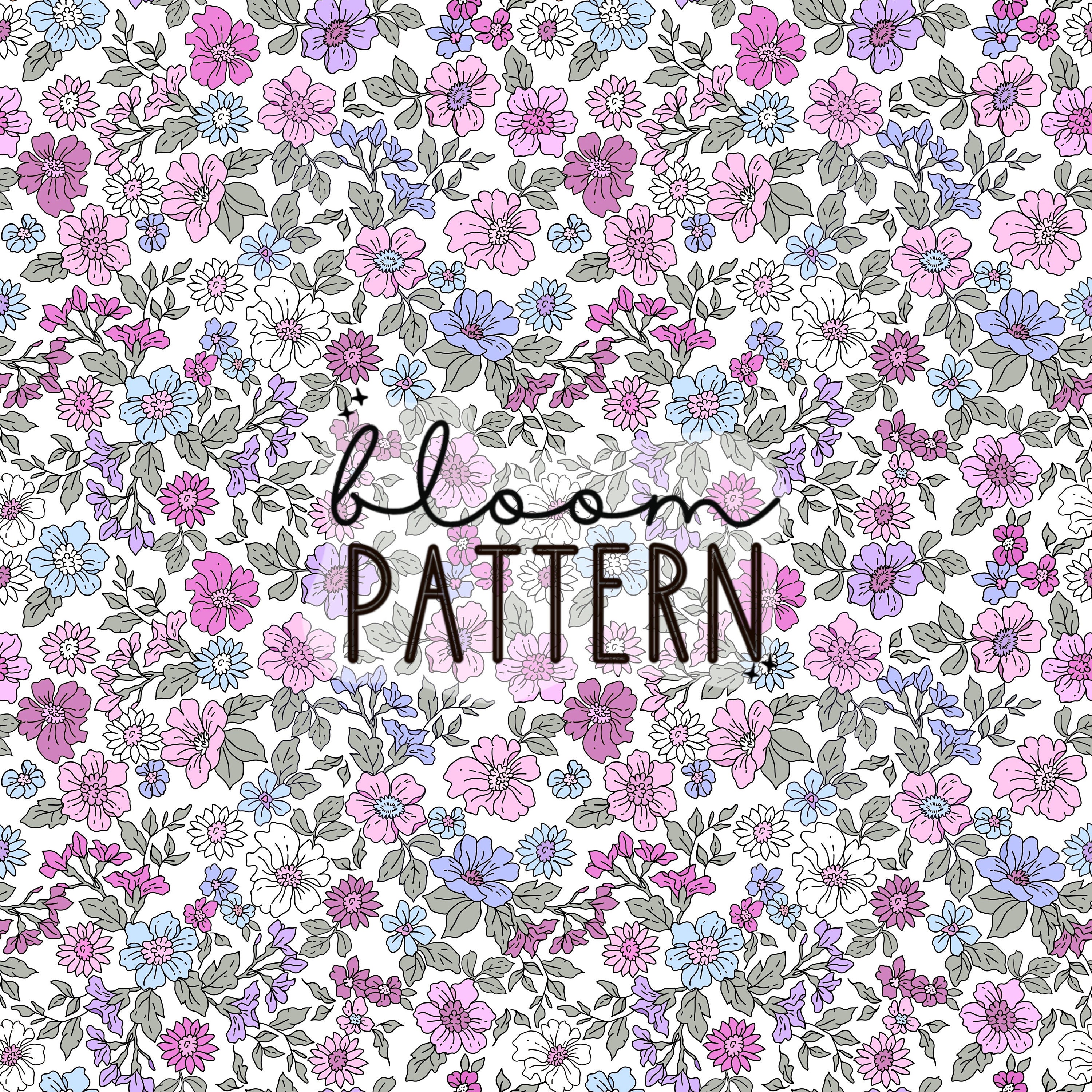 Spring Summer Boho Floral Print Seamless Pattern Repeating File for ...